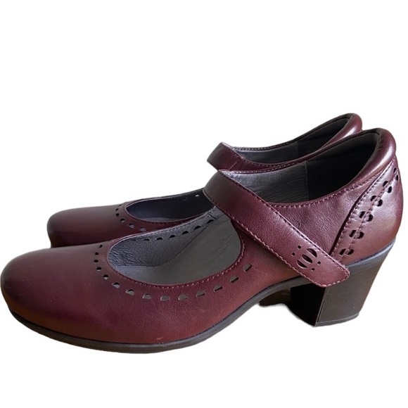 Abeo B.I.O. System Penny Leather Heeled Mary Jane Shoes Size 8 Neutral - Picture 4 of 15